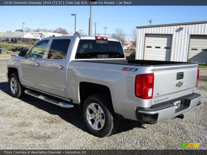 Silver Ice Metallic / Jet Black 2016 Chevrolet Silverado 1500 LTZ Z71 Crew Cab 4x4