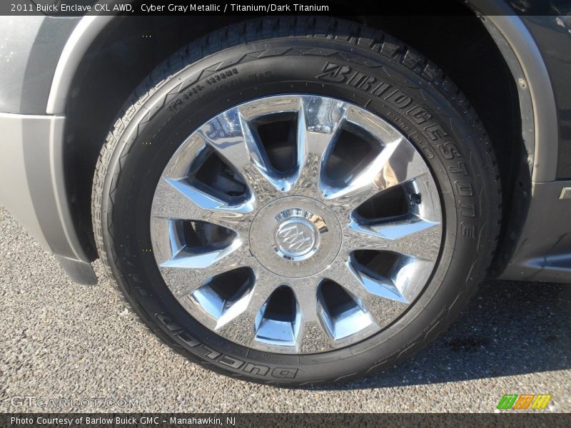 Cyber Gray Metallic / Titanium/Dark Titanium 2011 Buick Enclave CXL AWD