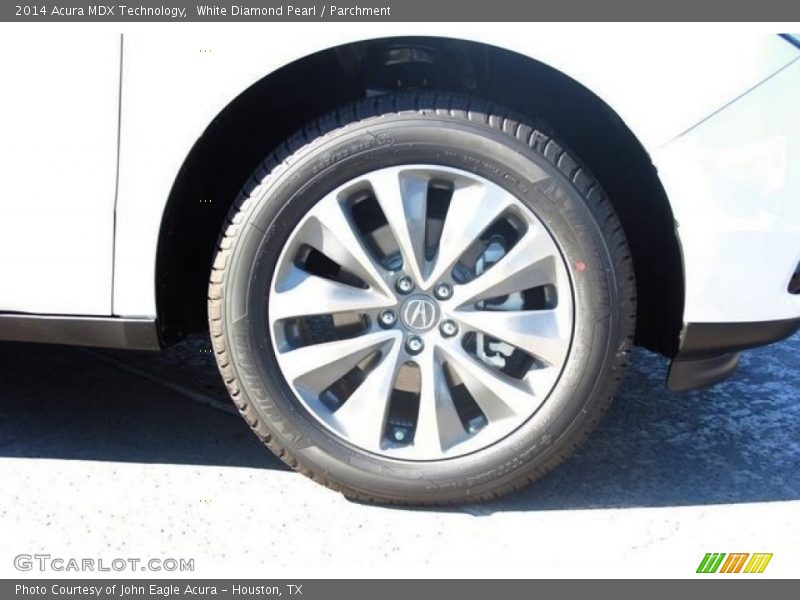 White Diamond Pearl / Parchment 2014 Acura MDX Technology