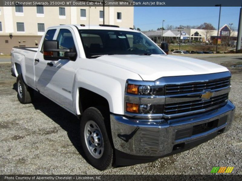 Front 3/4 View of 2016 Silverado 3500HD WT Double Cab 4x4