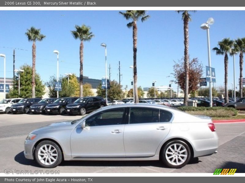 Mercury Silver Metallic / Black 2006 Lexus GS 300