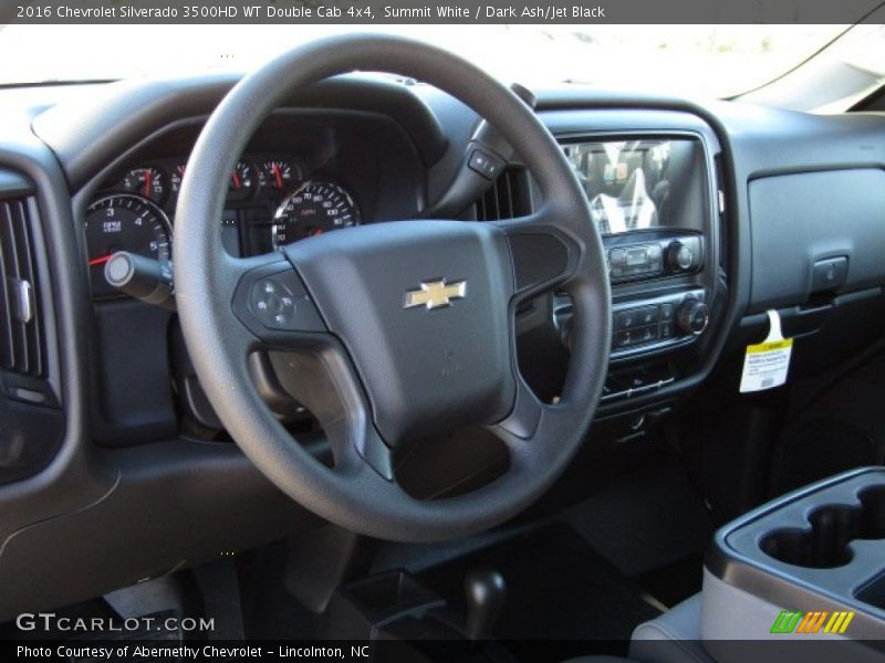 Summit White / Dark Ash/Jet Black 2016 Chevrolet Silverado 3500HD WT Double Cab 4x4