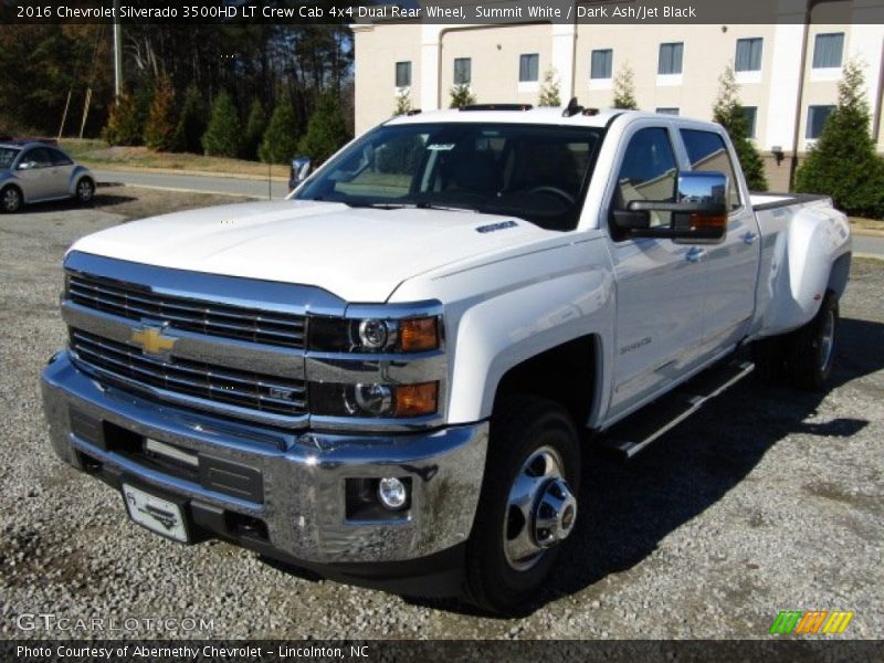 Summit White / Dark Ash/Jet Black 2016 Chevrolet Silverado 3500HD LT Crew Cab 4x4 Dual Rear Wheel