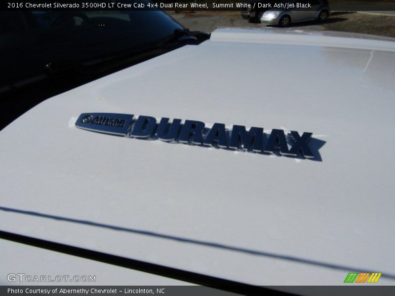 Summit White / Dark Ash/Jet Black 2016 Chevrolet Silverado 3500HD LT Crew Cab 4x4 Dual Rear Wheel