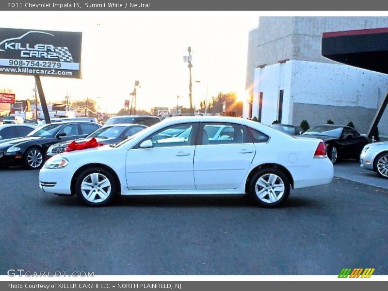 Summit White / Neutral 2011 Chevrolet Impala LS