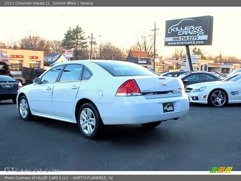 Summit White / Neutral 2011 Chevrolet Impala LS