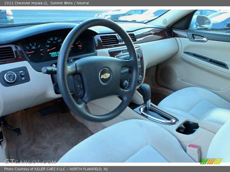 Summit White / Neutral 2011 Chevrolet Impala LS