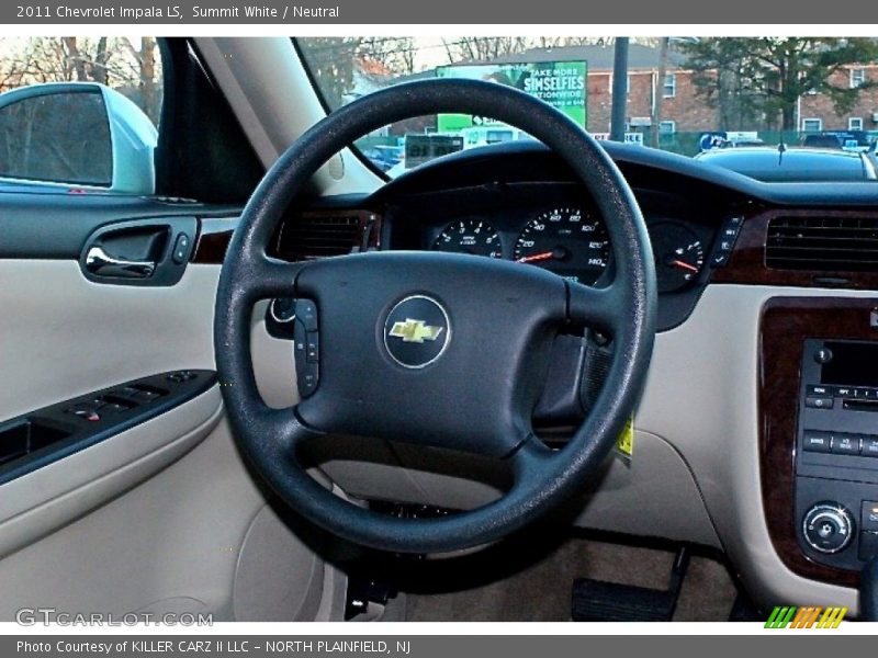 Summit White / Neutral 2011 Chevrolet Impala LS