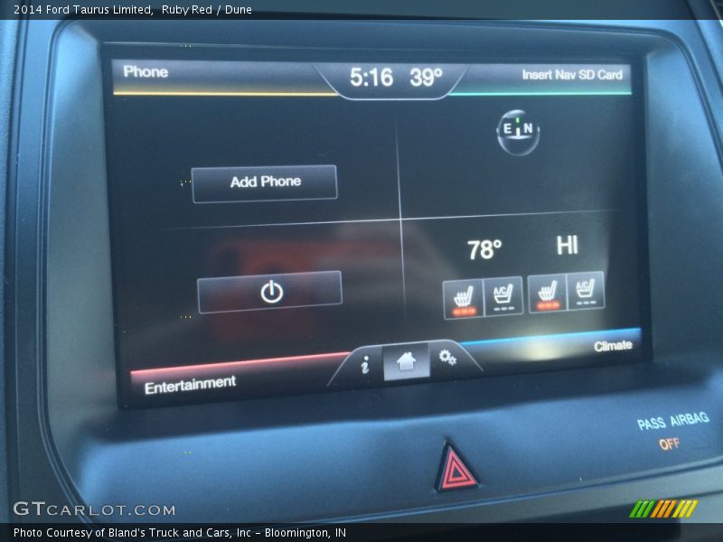 Ruby Red / Dune 2014 Ford Taurus Limited