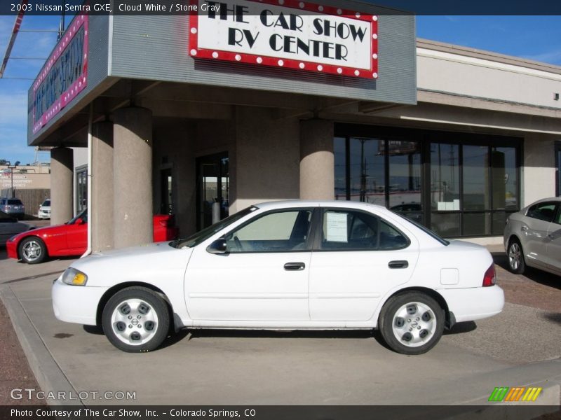 Cloud White / Stone Gray 2003 Nissan Sentra GXE