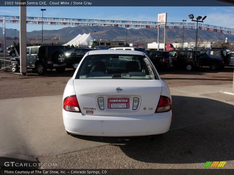 Cloud White / Stone Gray 2003 Nissan Sentra GXE