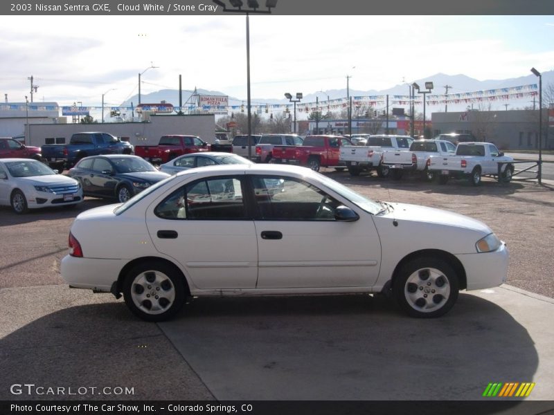 Cloud White / Stone Gray 2003 Nissan Sentra GXE