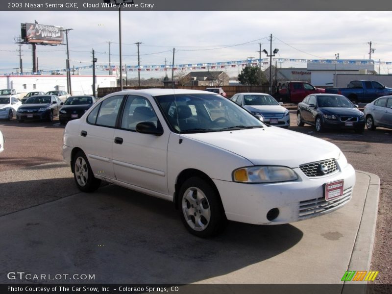 Cloud White / Stone Gray 2003 Nissan Sentra GXE
