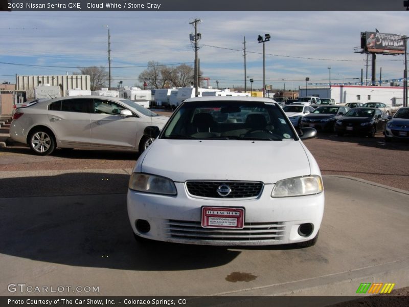 Cloud White / Stone Gray 2003 Nissan Sentra GXE