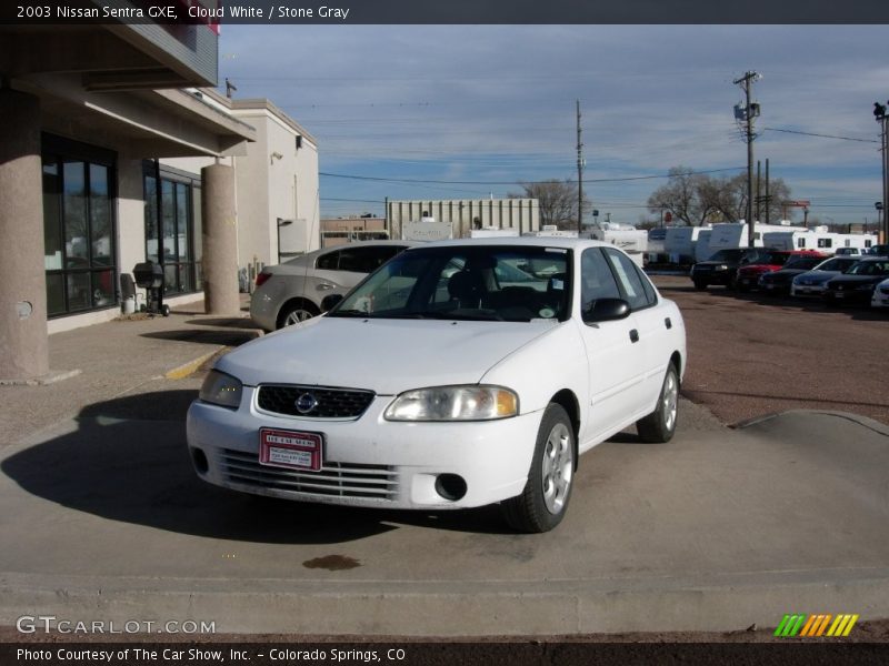Cloud White / Stone Gray 2003 Nissan Sentra GXE