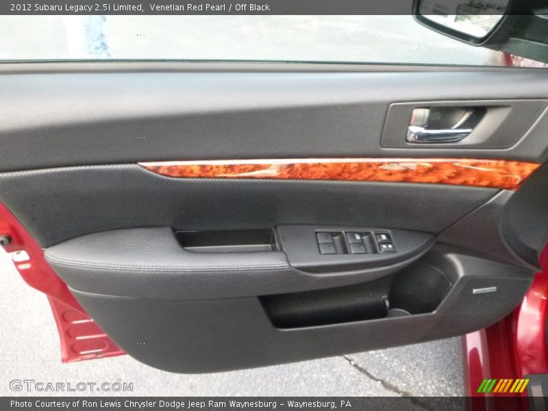 Venetian Red Pearl / Off Black 2012 Subaru Legacy 2.5i Limited