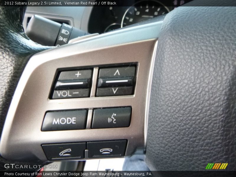 Venetian Red Pearl / Off Black 2012 Subaru Legacy 2.5i Limited