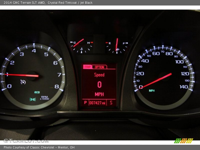 Crystal Red Tintcoat / Jet Black 2014 GMC Terrain SLT AWD