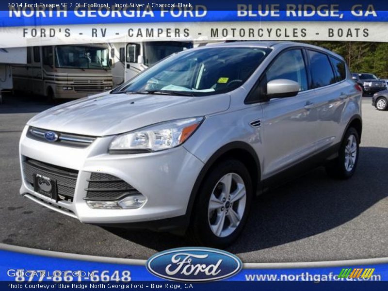 Ingot Silver / Charcoal Black 2014 Ford Escape SE 2.0L EcoBoost