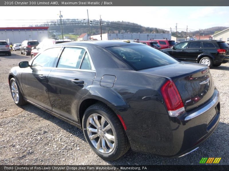 Maximum Steel Metallic / Black 2016 Chrysler 300 Limited AWD