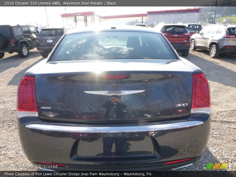 Maximum Steel Metallic / Black 2016 Chrysler 300 Limited AWD