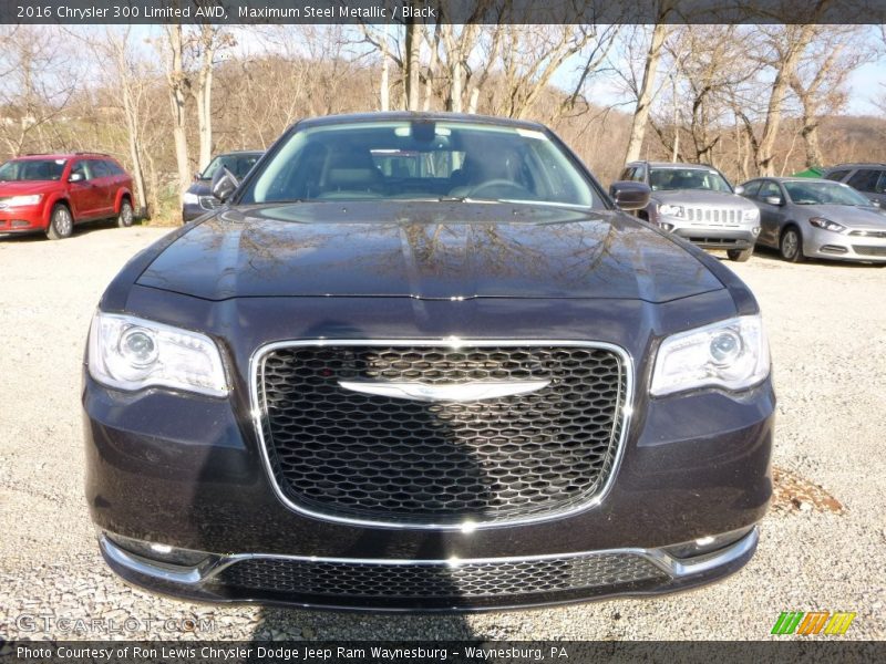 Maximum Steel Metallic / Black 2016 Chrysler 300 Limited AWD