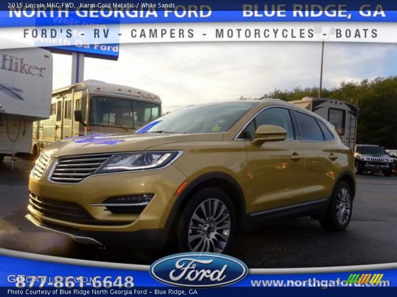 Karat Gold Metallic / White Sands 2015 Lincoln MKC FWD