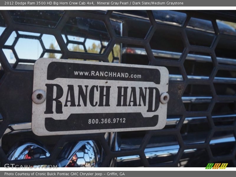 Mineral Gray Pearl / Dark Slate/Medium Graystone 2012 Dodge Ram 3500 HD Big Horn Crew Cab 4x4
