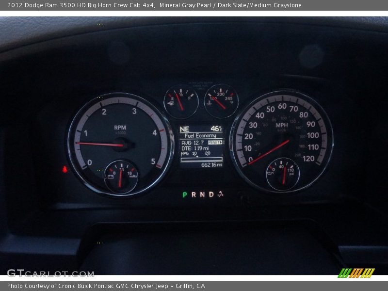 Mineral Gray Pearl / Dark Slate/Medium Graystone 2012 Dodge Ram 3500 HD Big Horn Crew Cab 4x4
