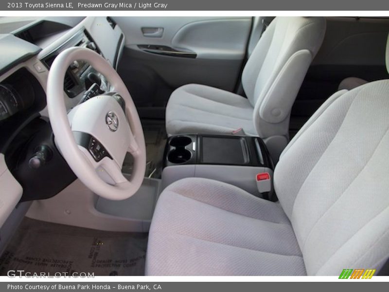 Predawn Gray Mica / Light Gray 2013 Toyota Sienna LE