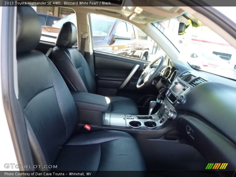 Blizzard White Pearl / Black 2013 Toyota Highlander SE 4WD