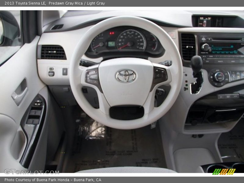 Predawn Gray Mica / Light Gray 2013 Toyota Sienna LE