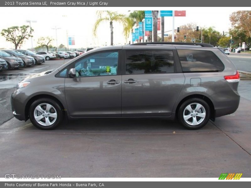Predawn Gray Mica / Light Gray 2013 Toyota Sienna LE