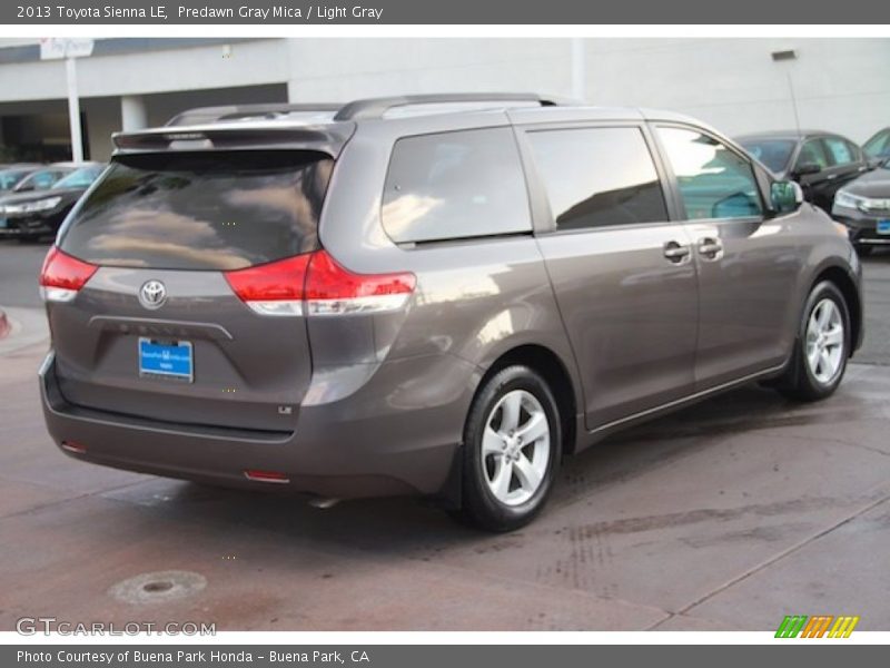 Predawn Gray Mica / Light Gray 2013 Toyota Sienna LE