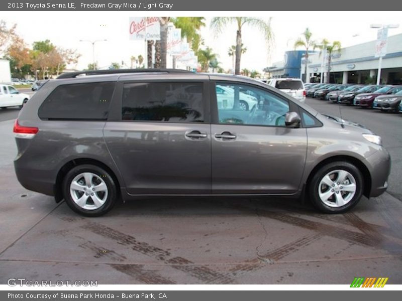 Predawn Gray Mica / Light Gray 2013 Toyota Sienna LE