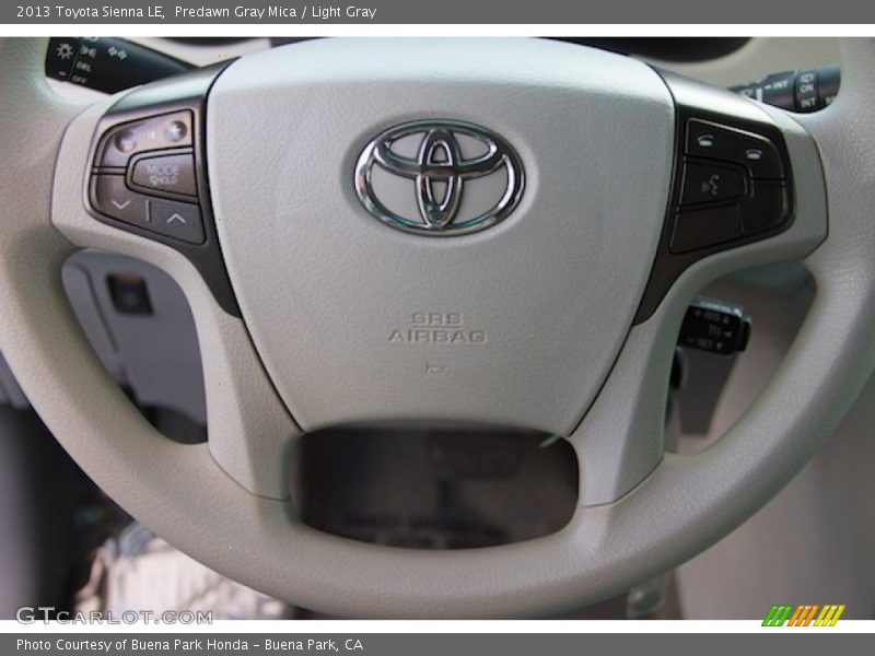 Predawn Gray Mica / Light Gray 2013 Toyota Sienna LE