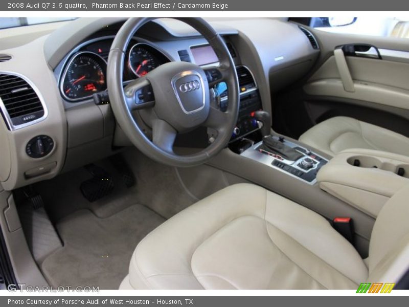 Phantom Black Pearl Effect / Cardamom Beige 2008 Audi Q7 3.6 quattro