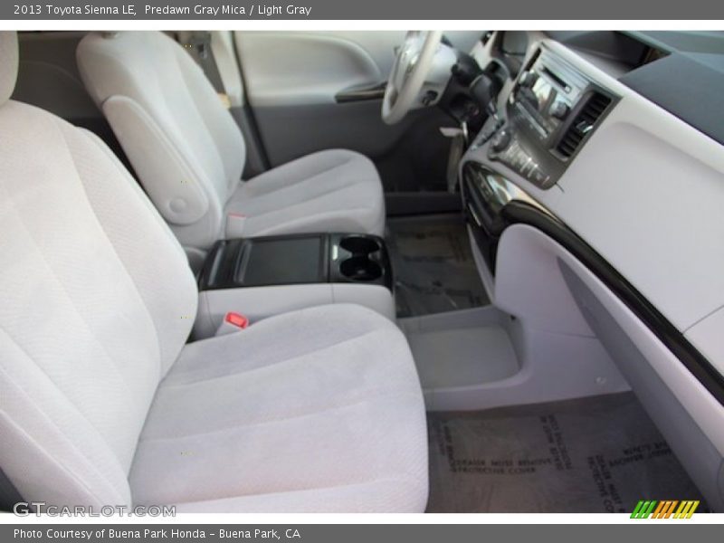Predawn Gray Mica / Light Gray 2013 Toyota Sienna LE