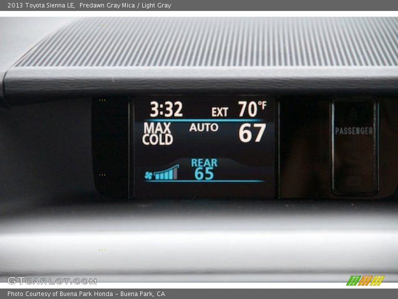 Predawn Gray Mica / Light Gray 2013 Toyota Sienna LE