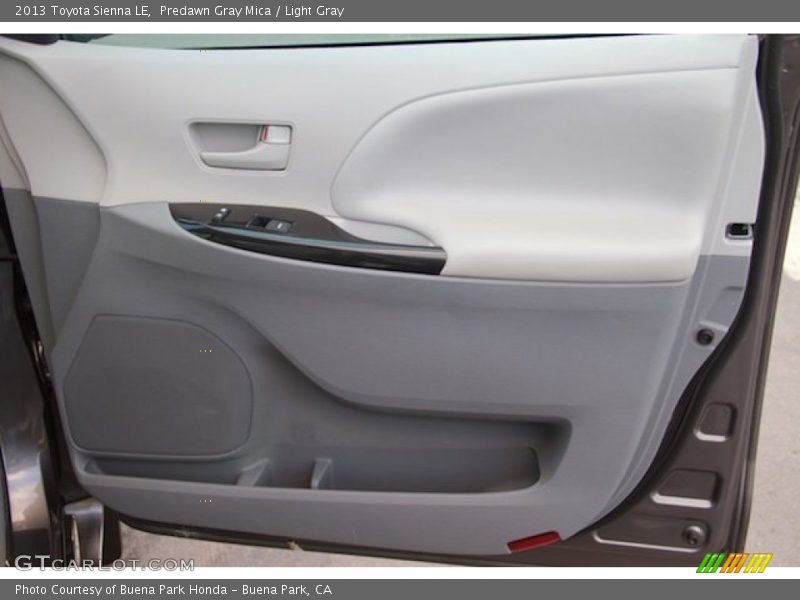 Predawn Gray Mica / Light Gray 2013 Toyota Sienna LE