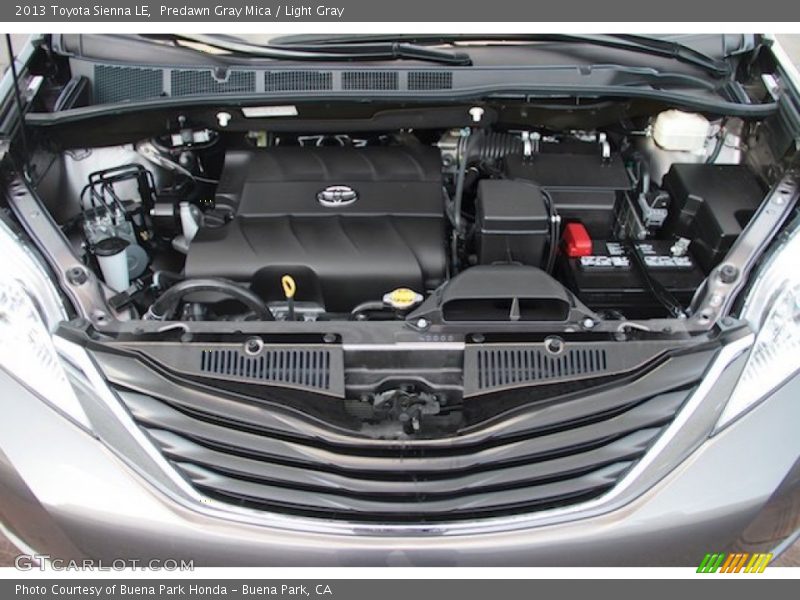 Predawn Gray Mica / Light Gray 2013 Toyota Sienna LE