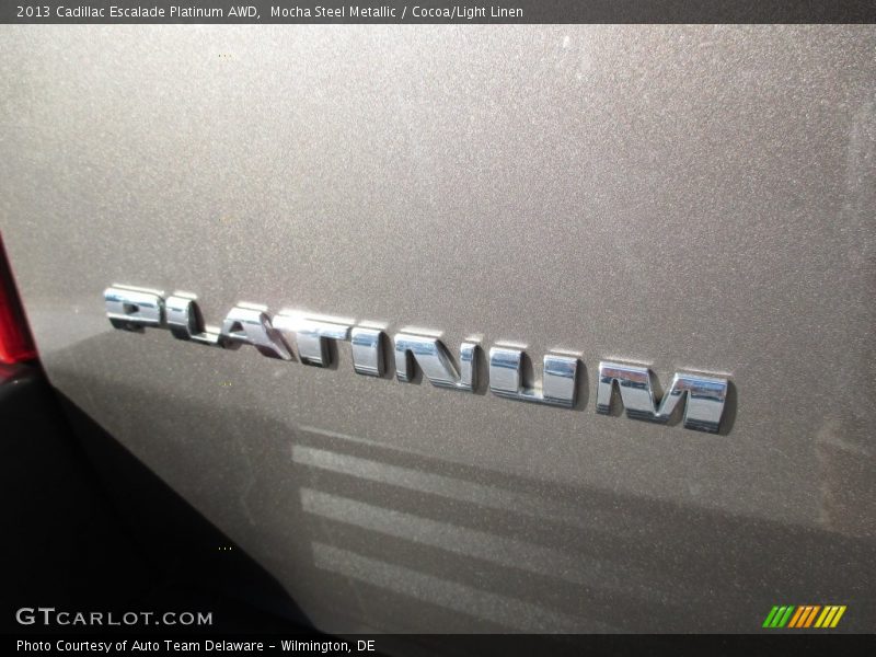 Mocha Steel Metallic / Cocoa/Light Linen 2013 Cadillac Escalade Platinum AWD