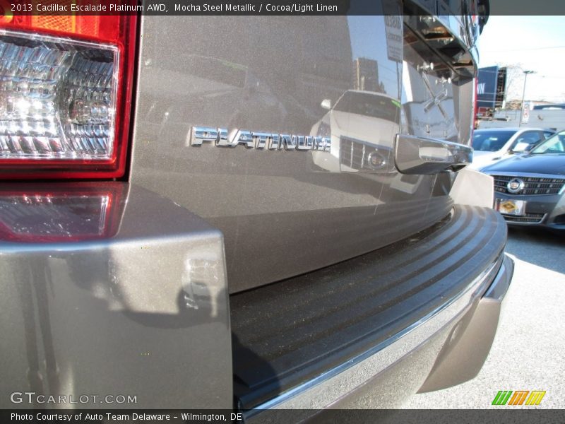 Mocha Steel Metallic / Cocoa/Light Linen 2013 Cadillac Escalade Platinum AWD