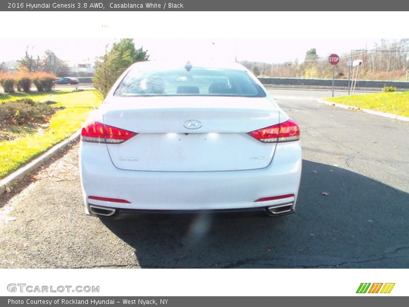 Casablanca White / Black 2016 Hyundai Genesis 3.8 AWD