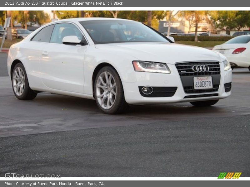 Glacier White Metallic / Black 2012 Audi A5 2.0T quattro Coupe