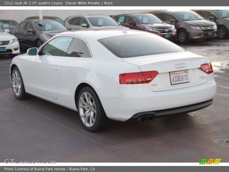 Glacier White Metallic / Black 2012 Audi A5 2.0T quattro Coupe