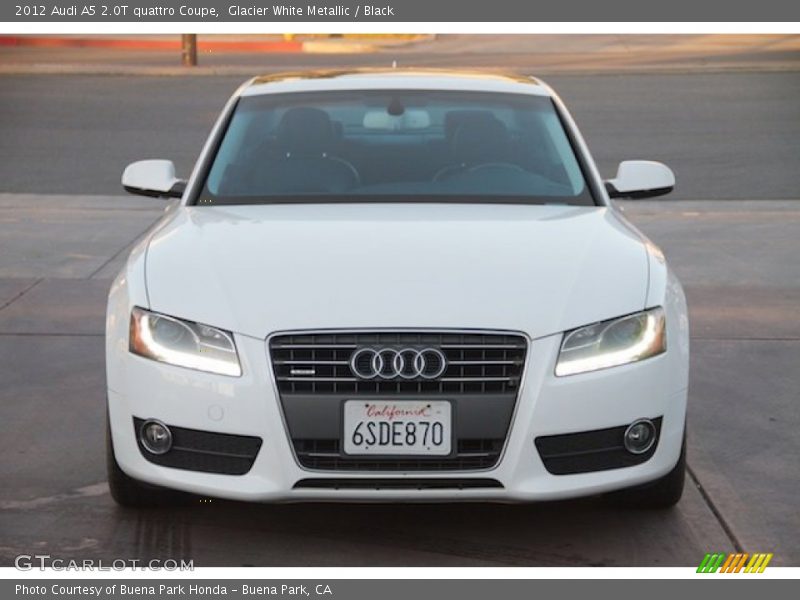 Glacier White Metallic / Black 2012 Audi A5 2.0T quattro Coupe