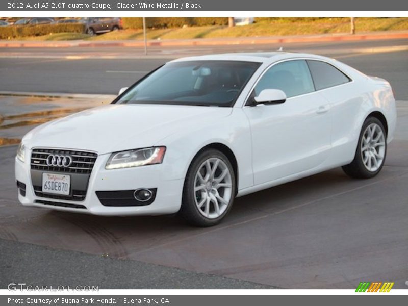 Glacier White Metallic / Black 2012 Audi A5 2.0T quattro Coupe