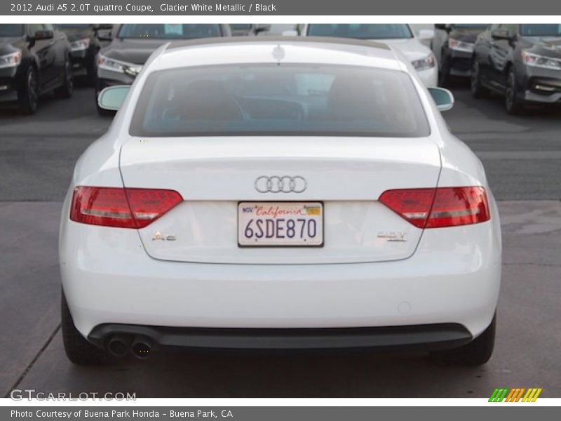 Glacier White Metallic / Black 2012 Audi A5 2.0T quattro Coupe