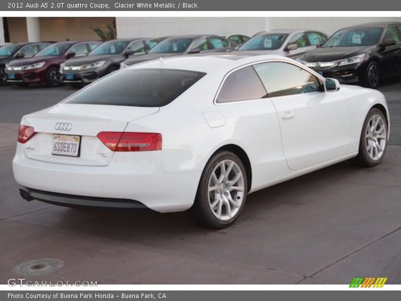 Glacier White Metallic / Black 2012 Audi A5 2.0T quattro Coupe